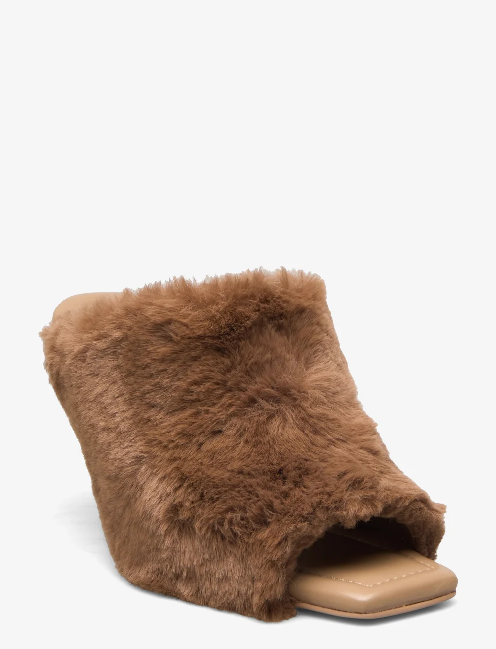 Fur mule slides sales