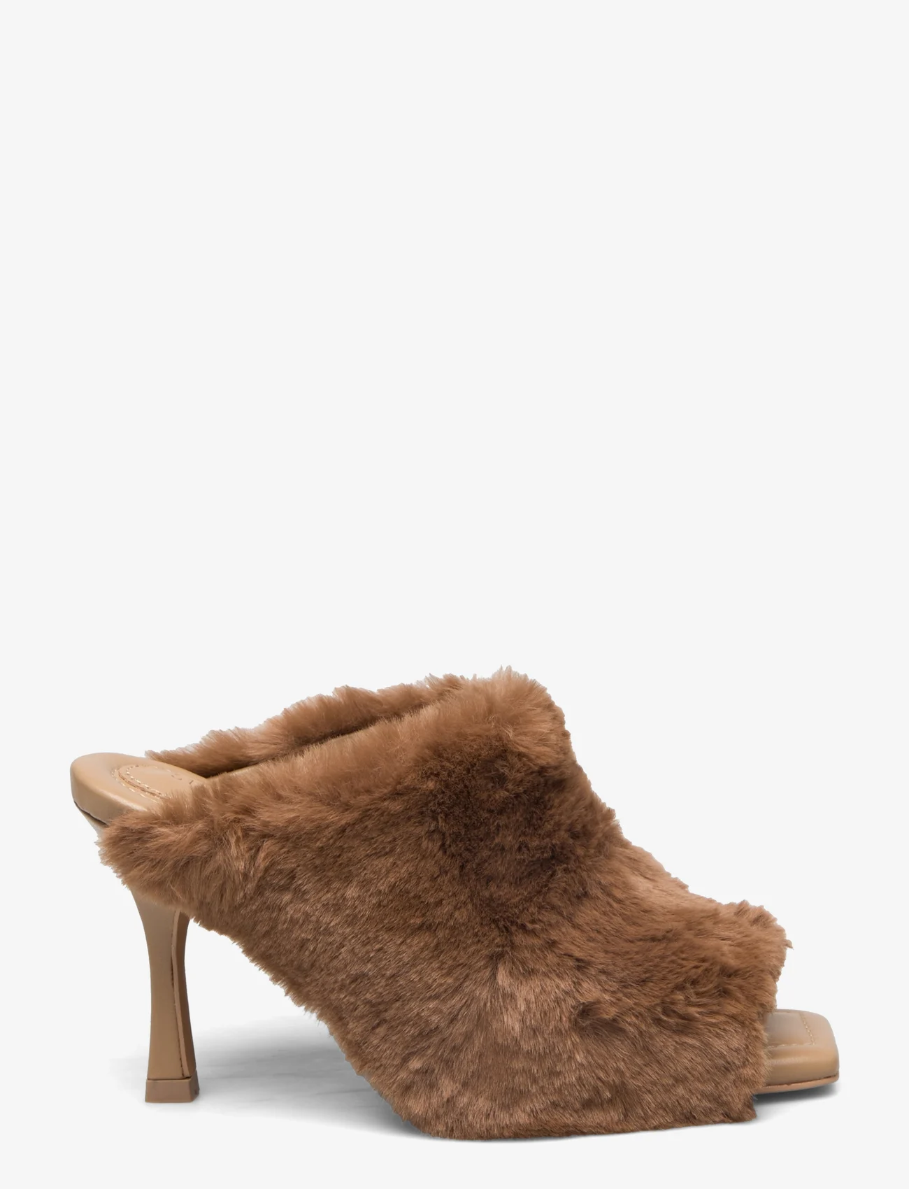 STINE GOYA - Naemi, 1523 Fur Mule - buty z odkrytą piętą na obcasach - brown - 1