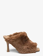 STINE GOYA - Naemi, 1523 Fur Mule - buty z odkrytą piętą na obcasach - brown - 1