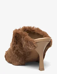 STINE GOYA - Naemi, 1523 Fur Mule - mules med klack - brown - 2