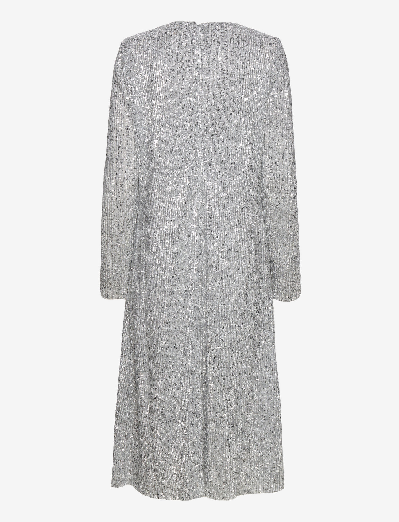 STINE GOYA - Celsia, 1604 Sequins Jersey - pailletkjoler - silver - 2