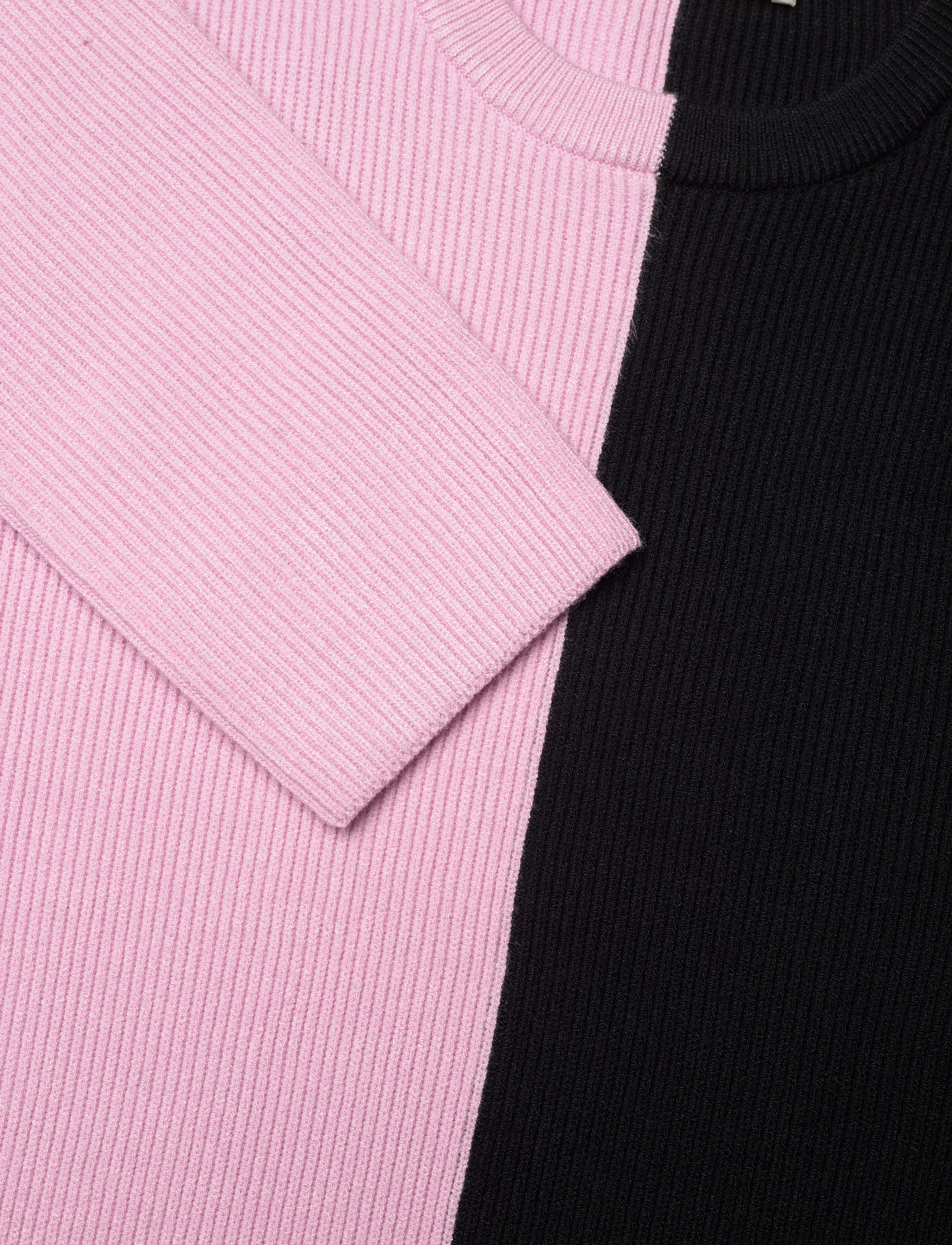 STINE GOYA - Chiara, 1654 Graphic Rib Knit - pink/navy - 2