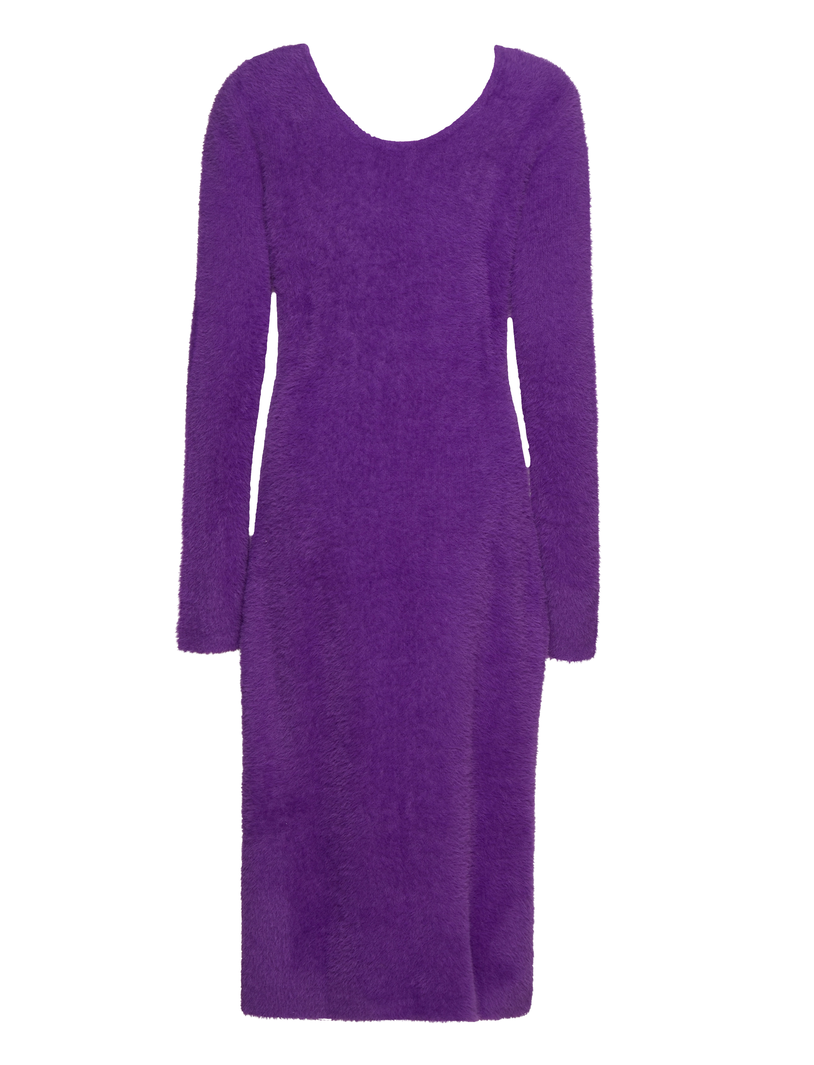 STINE GOYA - Hella, 1656 Printed Fluffy Knit - royal purple - 2