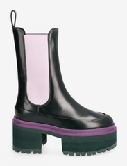 STINE GOYA - Eloise, 1644 Chelsea Platform - chelsea boots - forest green viola - 1