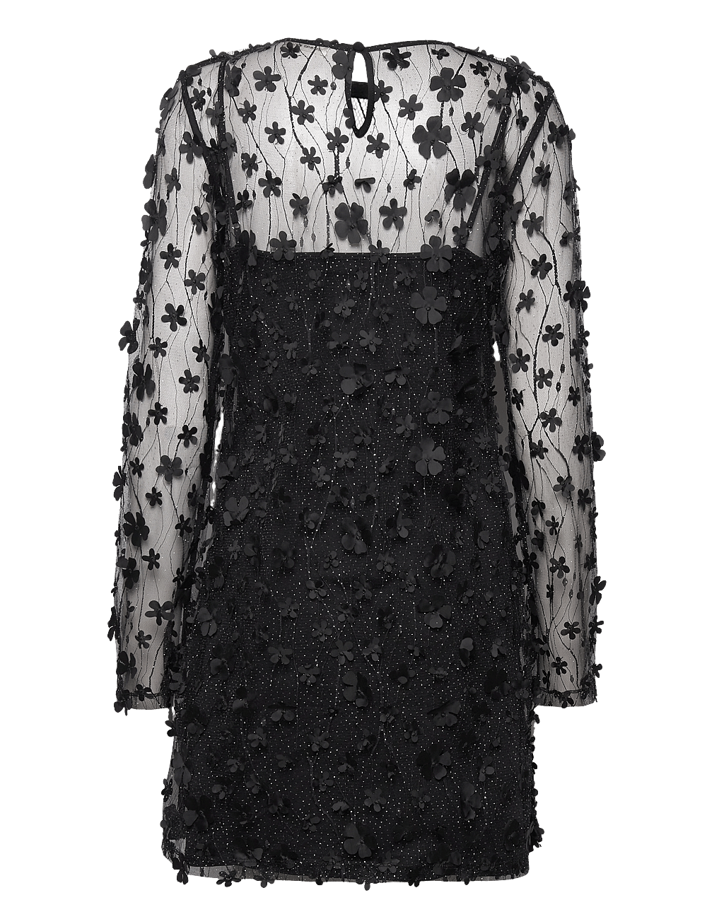 STINE GOYA Rocio 1669 Mesh Floral Applique Korte Kjoler Shop P stine-goya-rocio-1669-mesh-floral-applique-korte-kjoler-shop-p