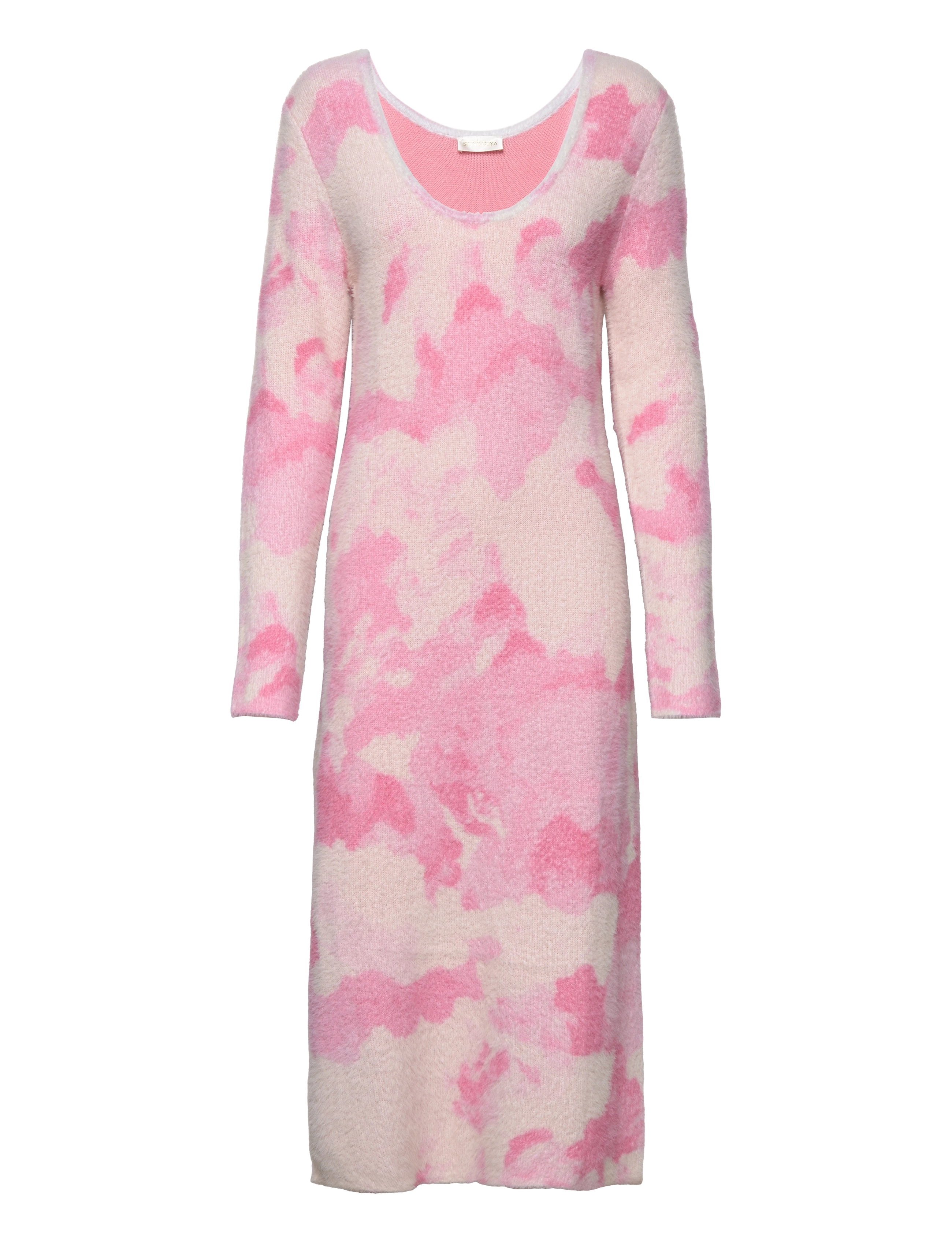 STINE GOYA Hella, 1656 Printed Fluffy Knit Pink - M - Damen