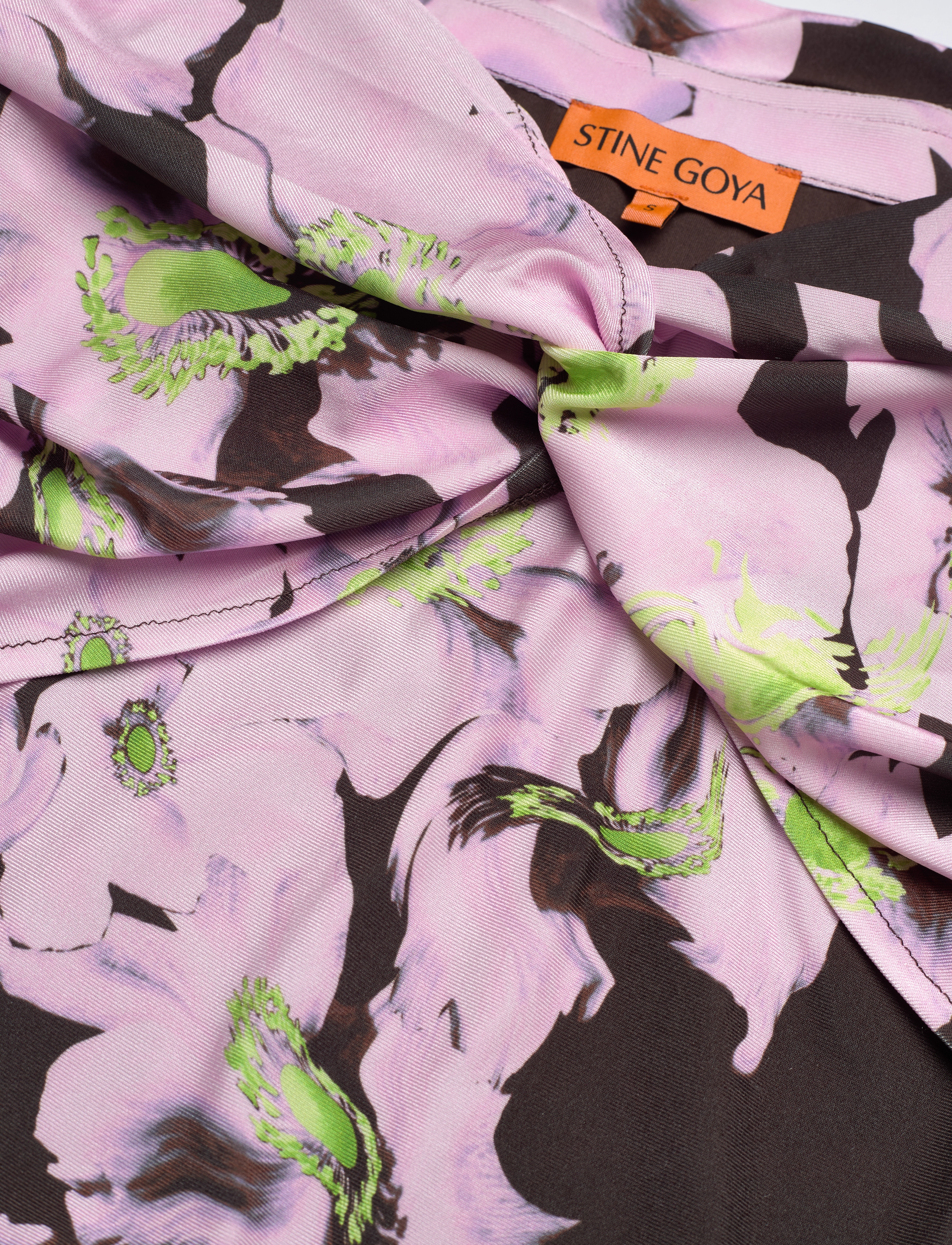 STINE GOYA - Fay, 1677 Slinky Heavy Jersey - midi kjoler - liquified floral - 4