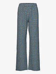 STINE GOYA - Marc, 1681 Structure Stretch - slim fit trousers - mini check - 0