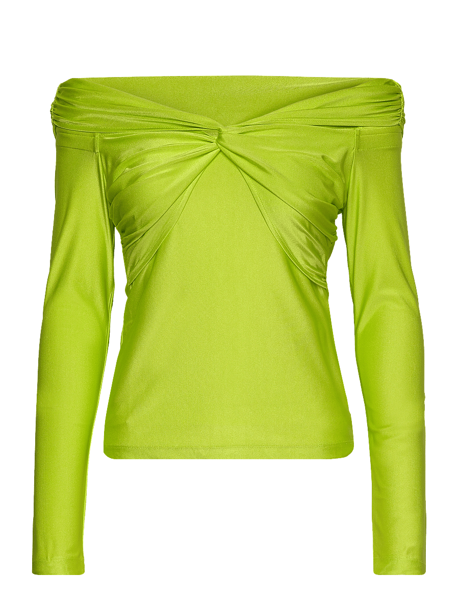 STINE GOYA - Yuna Solid, 1677 Slinky Heavy Jerse - langærmede toppe - acid lime - 1