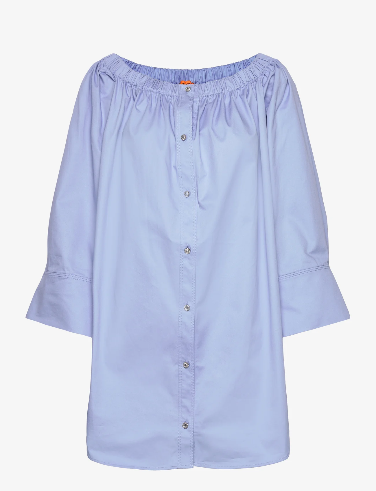 STINE GOYA - Amanuel Solid, 1688 Heavy Poplin - shirt dresses - hydrangea - 0