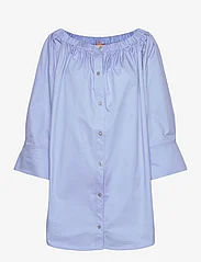 STINE GOYA - Amanuel Solid, 1688 Heavy Poplin - shirt dresses - hydrangea - 0