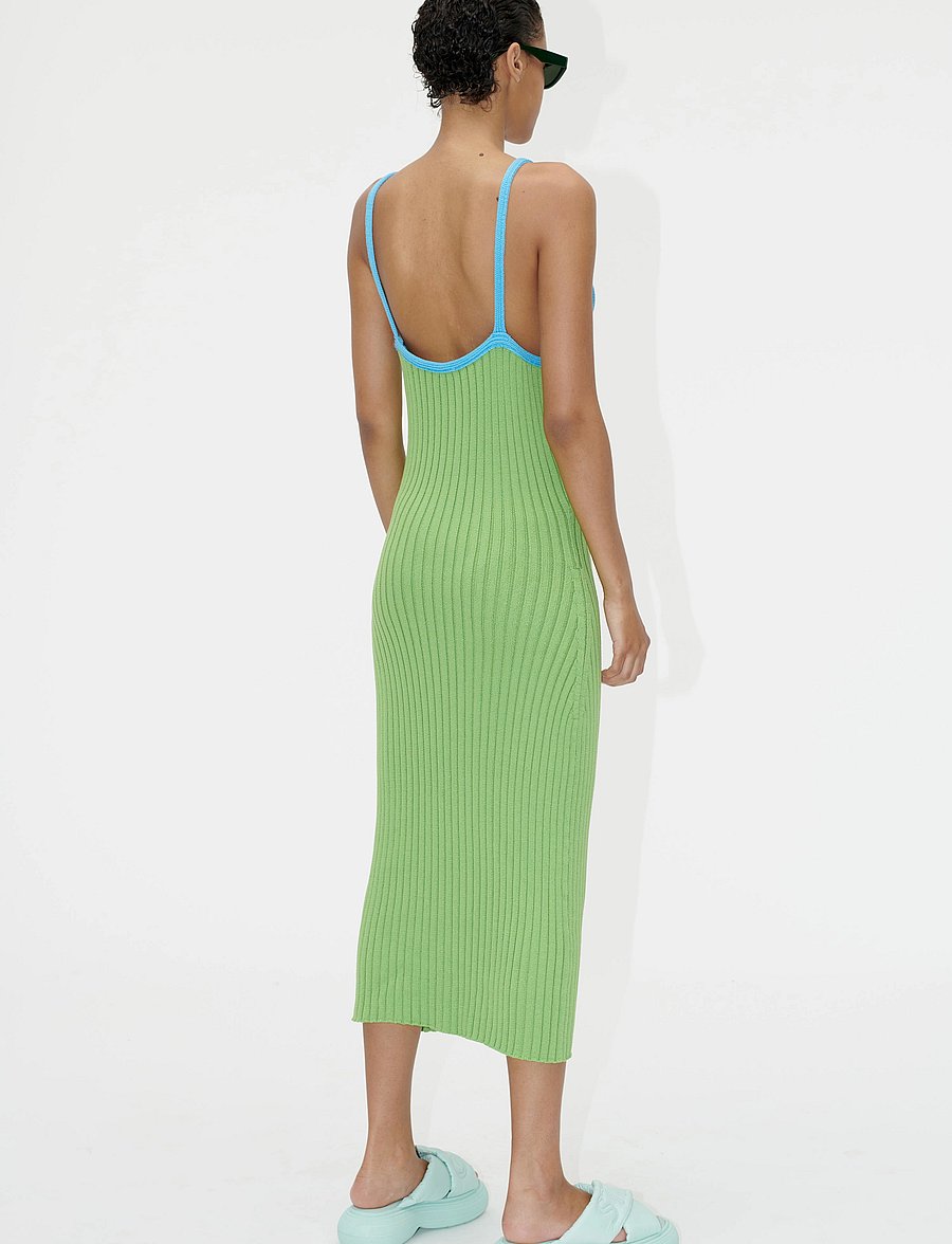 STINE GOYA - Layden, 1705 Textured Viscose - fodralklänningar - kelly green - 3
