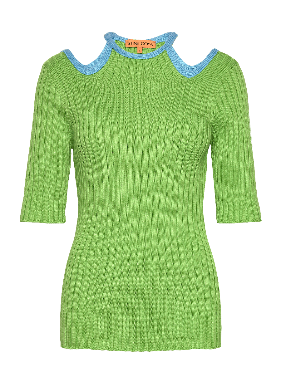 STINE GOYA - Leva, 1705 Textured Viscose - pullover - kelly green - 1