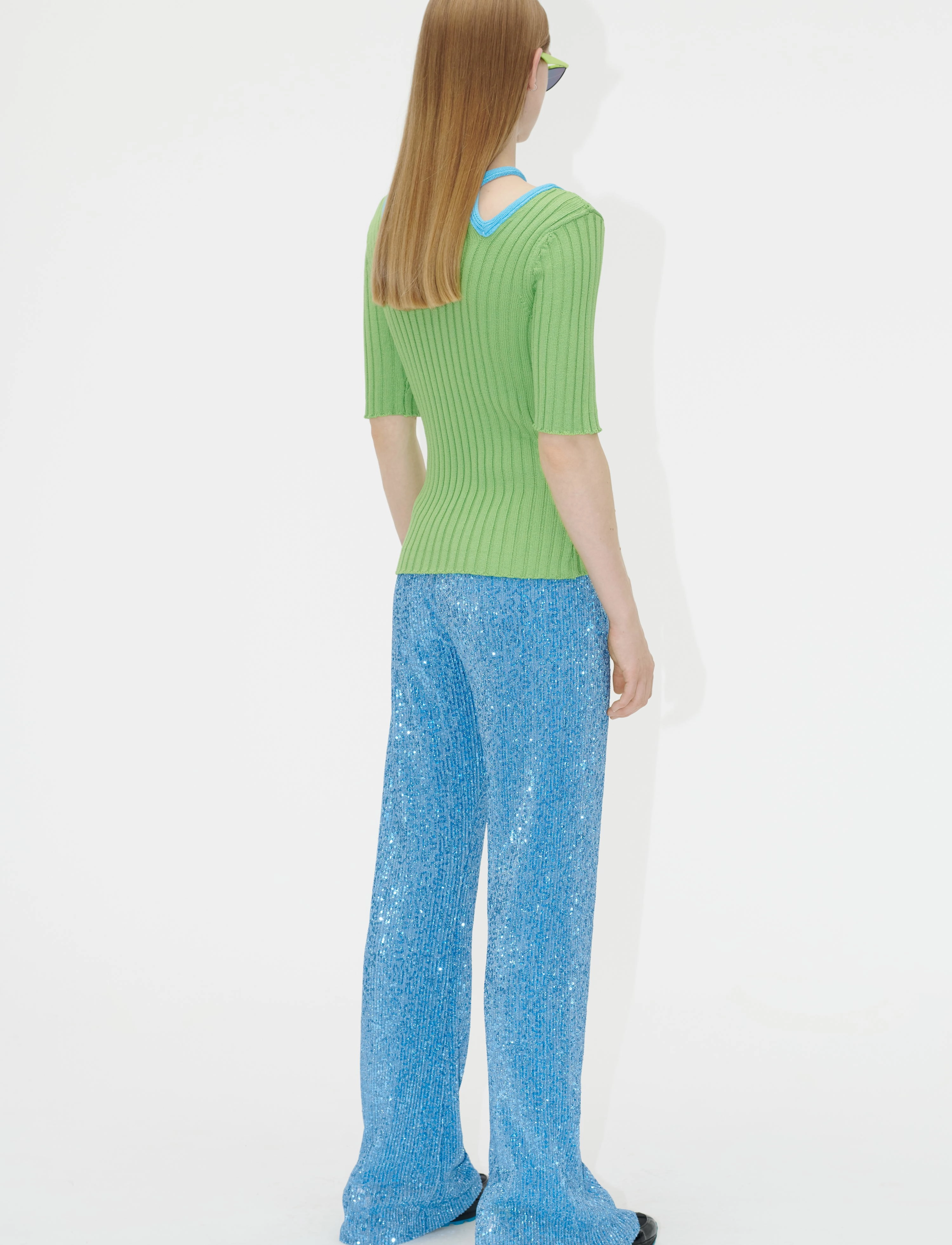 STINE GOYA - Leva, 1705 Textured Viscose - pulls - kelly green - 3