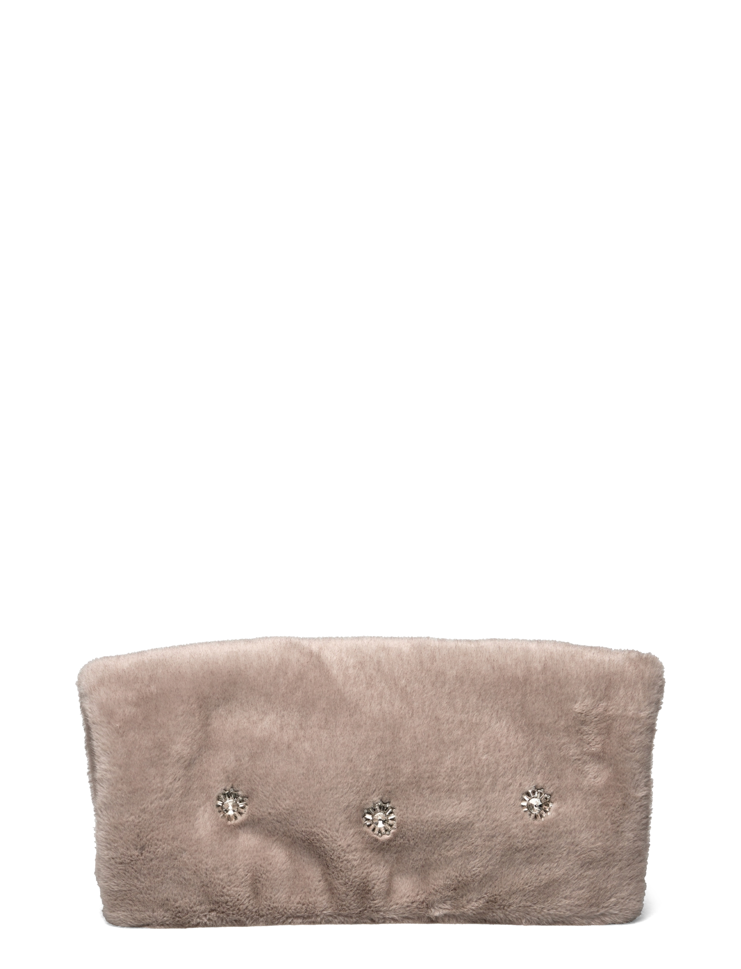 Paris, 1886 Embellished Faux Fur La - GREY