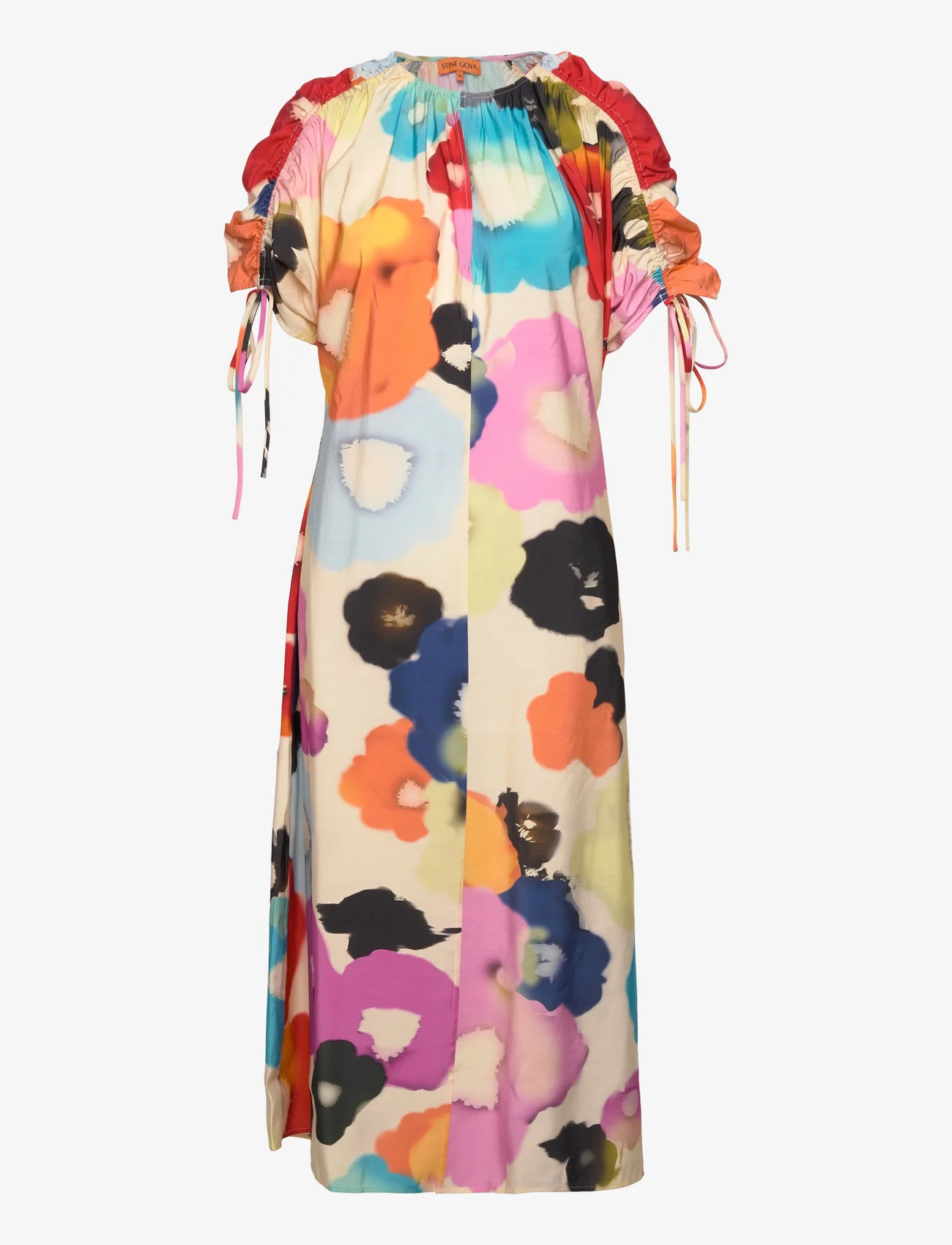 STINE GOYA - Funda, 1769 Light Fluid Eco Vero - vasarinės suknelės - tie dye floral day - 0
