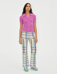 STINE GOYA - Marc, 1774 Structure Stretch - trousers - micro check - 2