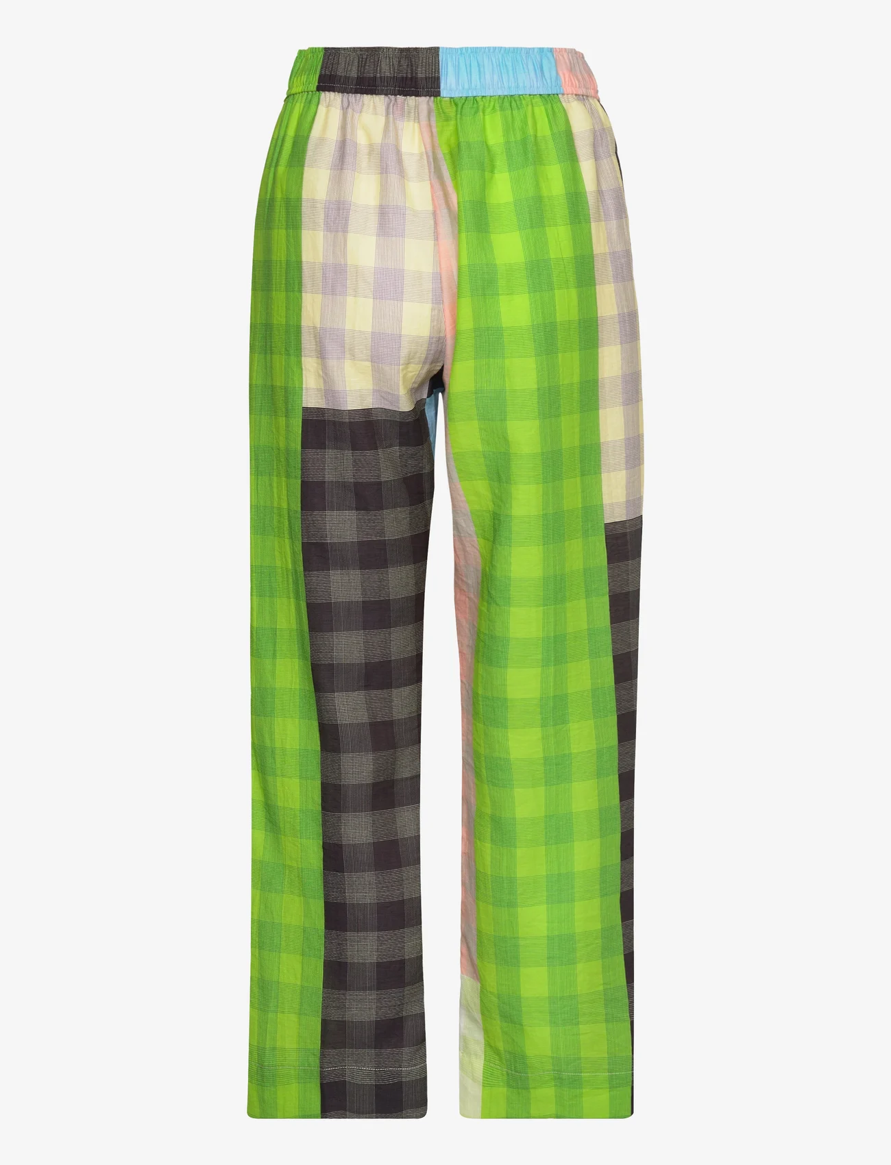 STINE GOYA - Debra, 1776 Tencel - wide leg trousers - check - 1