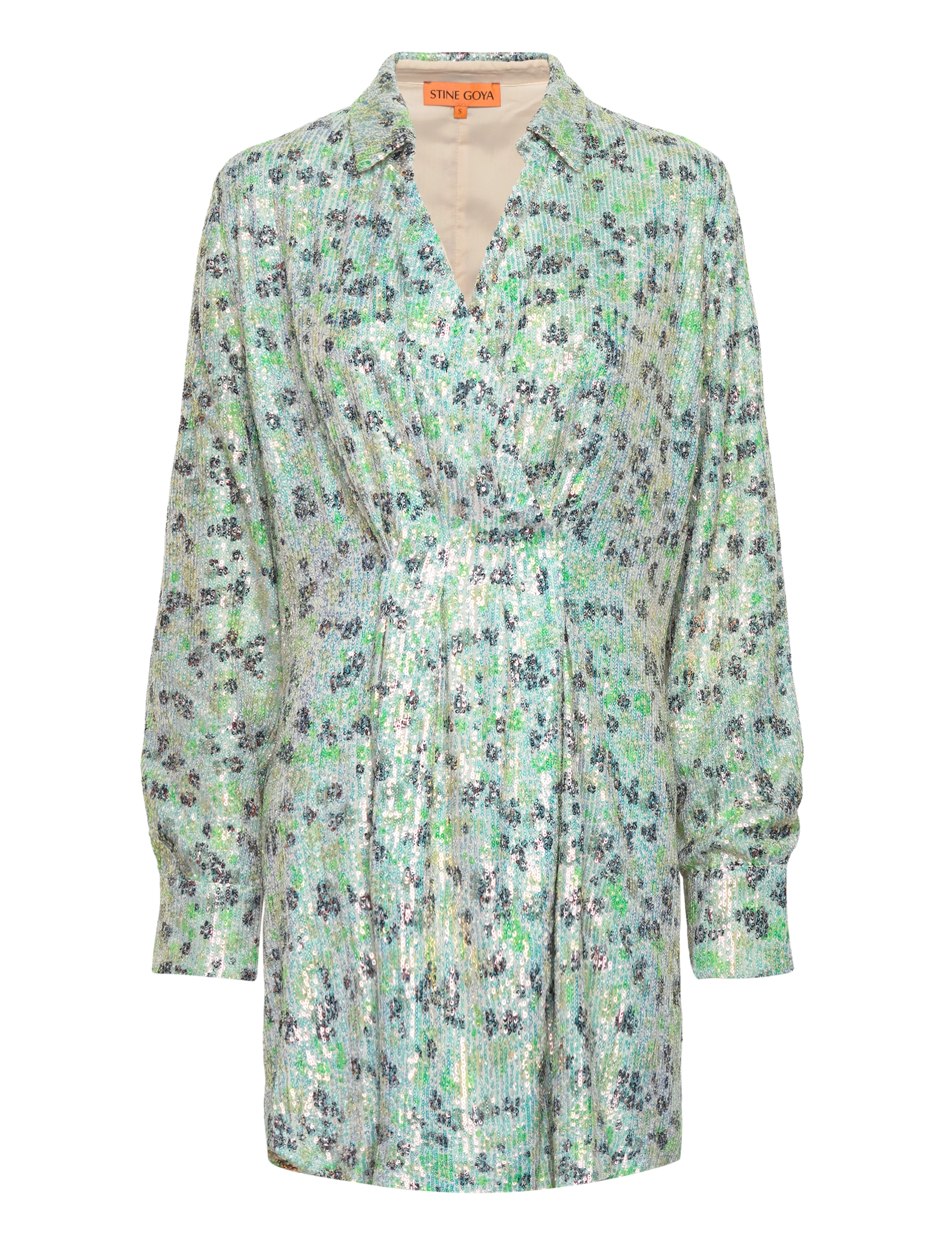 STINE GOYA Cille, 1785 Printed Sequins - STINE GOYA - DAY DITZY FLORAL / blue