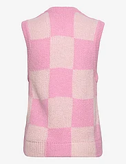 STINE GOYA - Noa, 1790 Alpaca Knit - knitted vests - orchid check - 1
