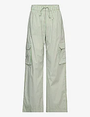 STINE GOYA - Fatuna, 1767 Poplin Stripes - spodnie cargo - green stripes - 0