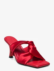 STINE GOYA - Jet Set, 1814 Draped Satin High Hee - party wear at outlet prices - fiery red - 0