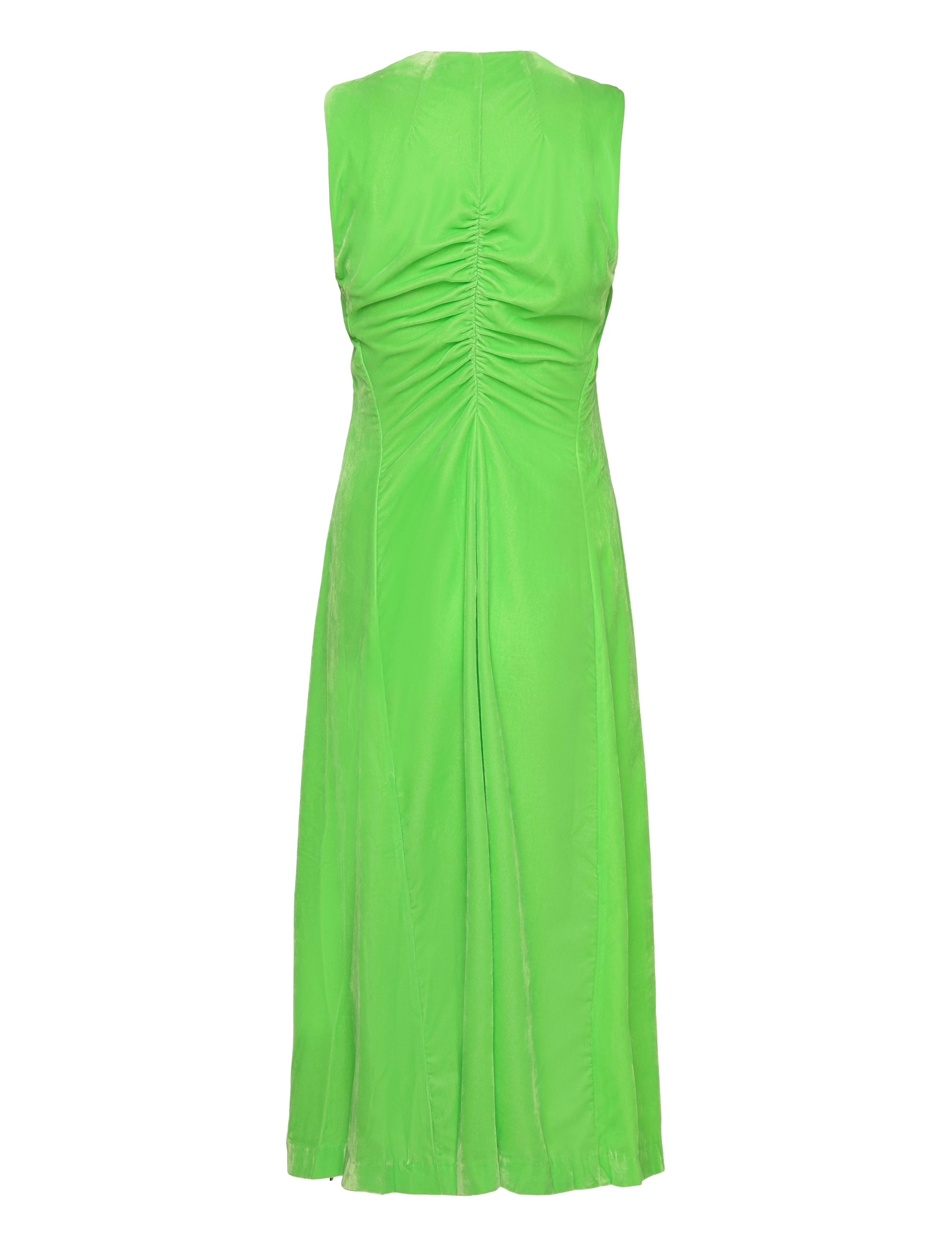 STINE GOYA - Austyn, 1836 Heavy Velvet - midi kjoler - neon green - 2