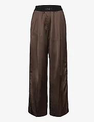 STINE GOYA - Ciara, 1845 Heavy Satin - bukser med brede ben - fudge - 0