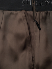 STINE GOYA - Ciara, 1845 Heavy Satin - bukser med brede ben - fudge - 4