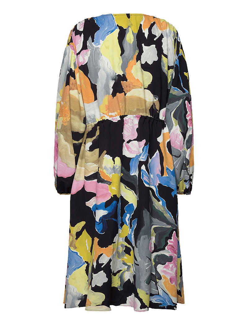 STINE GOYA Veroma, 1843 Structure Stretch – midi jurken – winkel