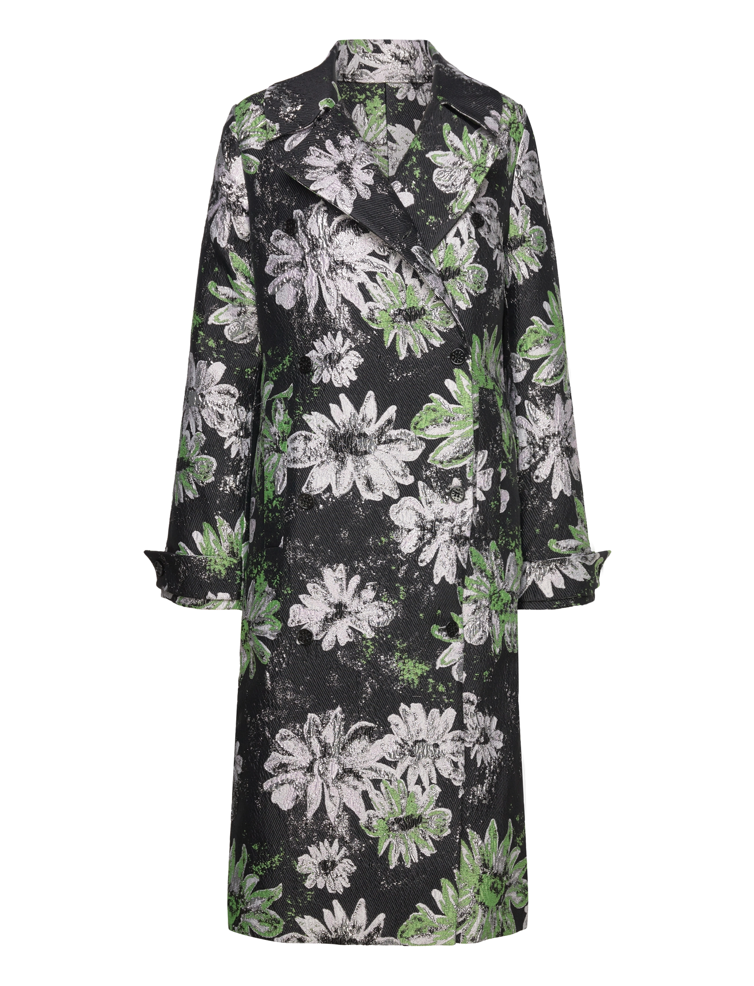 STINE GOYA Wessi, 1917 Woven Jacquard - Dunne jassen - GLITTER BLOOM / black