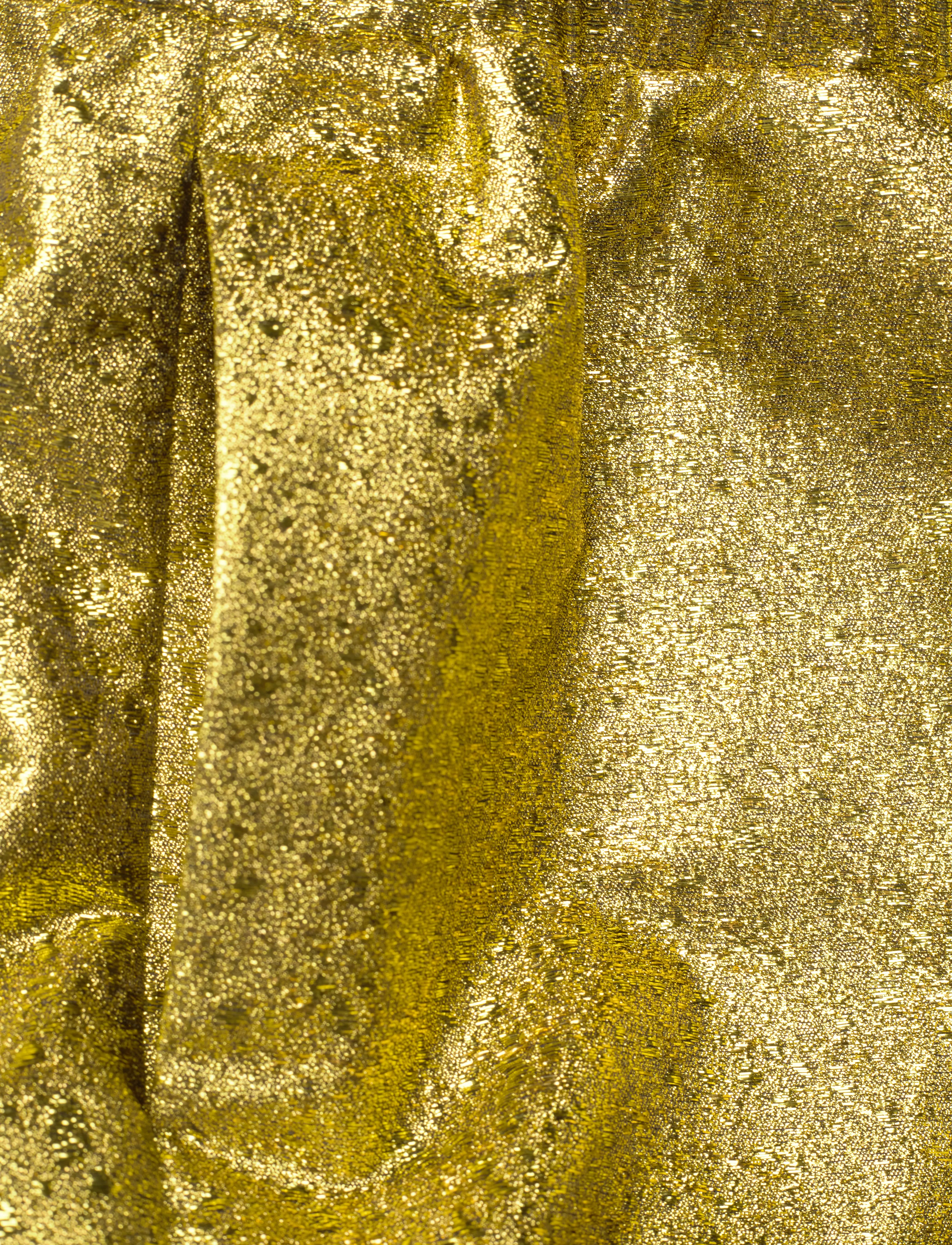 STINE GOYA - Isra, 1918 Organza Jacquard - hosen mit weitem bein - luminescent gold - 4