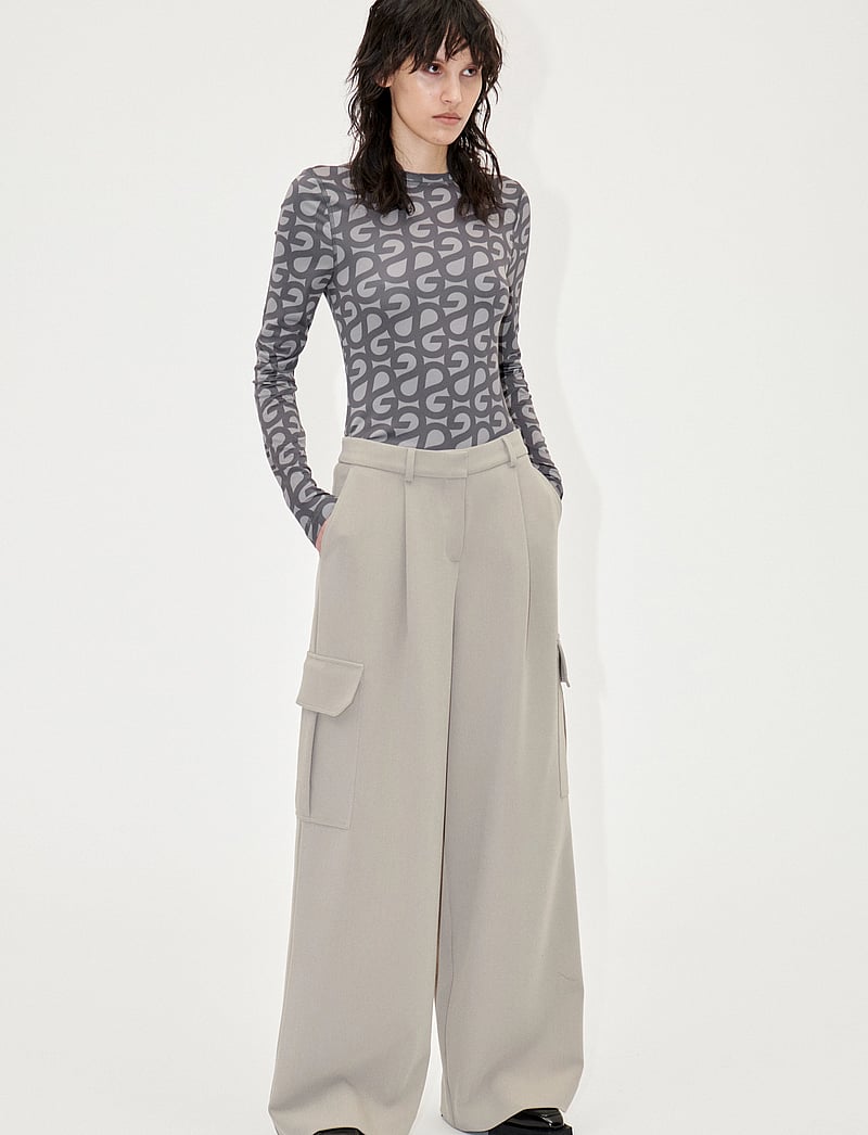 STINE GOYA - Olani, 1908 Casual Crepe - cargobyxor - taupe grey - 0