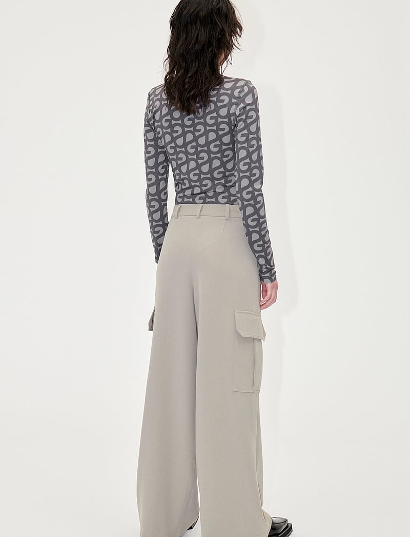 STINE GOYA - Olani, 1908 Casual Crepe - cargobyxor - taupe grey - 3