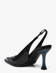 STINE GOYA - Eiffel, 1963 Metal Cap Sling Back - party wear at outlet prices - black holographic - 2