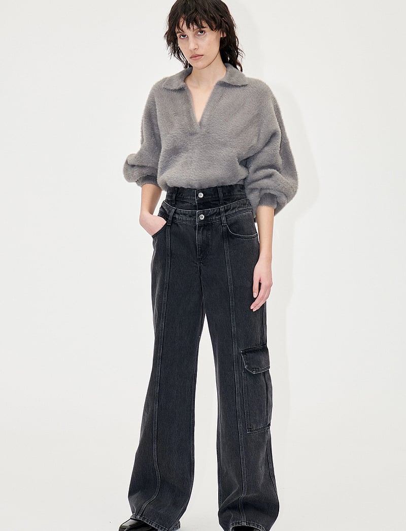 STINE GOYA - Paul, 1909 Denim - brede jeans - stone wash grey - 0