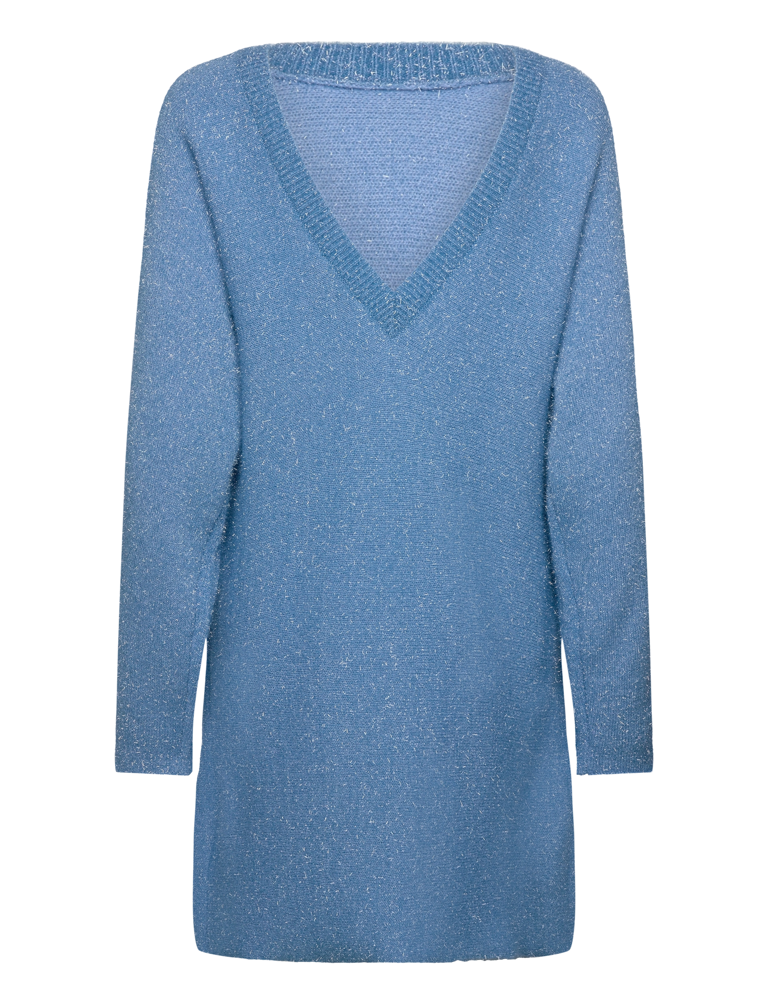 STINE GOYA - Anahita, 1947 Metallic Fluffy Knit - alaskan blue - 2