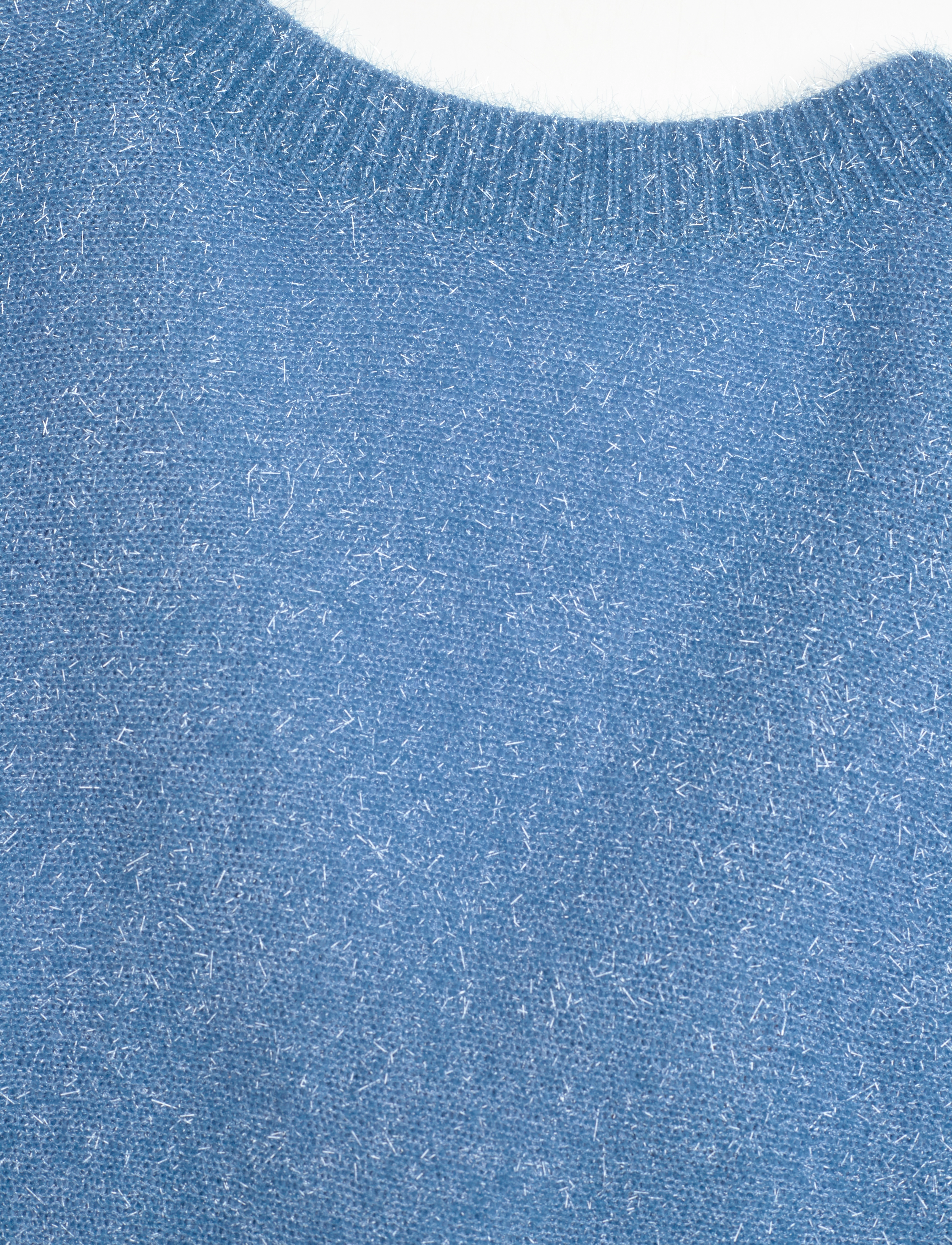 STINE GOYA - Anahita, 1947 Metallic Fluffy Knit - alaskan blue - 4