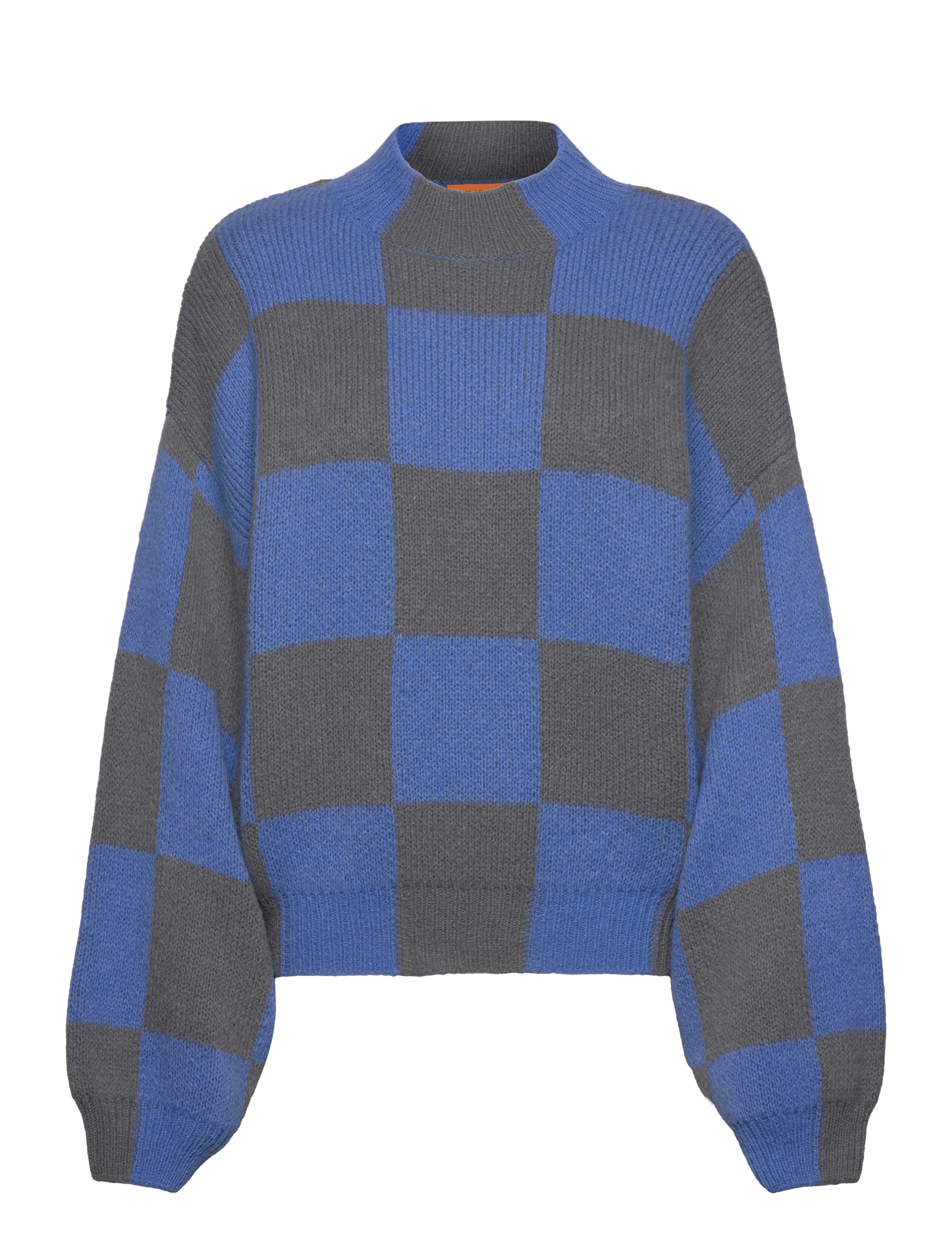 STINE GOYA - Adonis, 1948 Alpaca Knit - alaskan blue check - 1