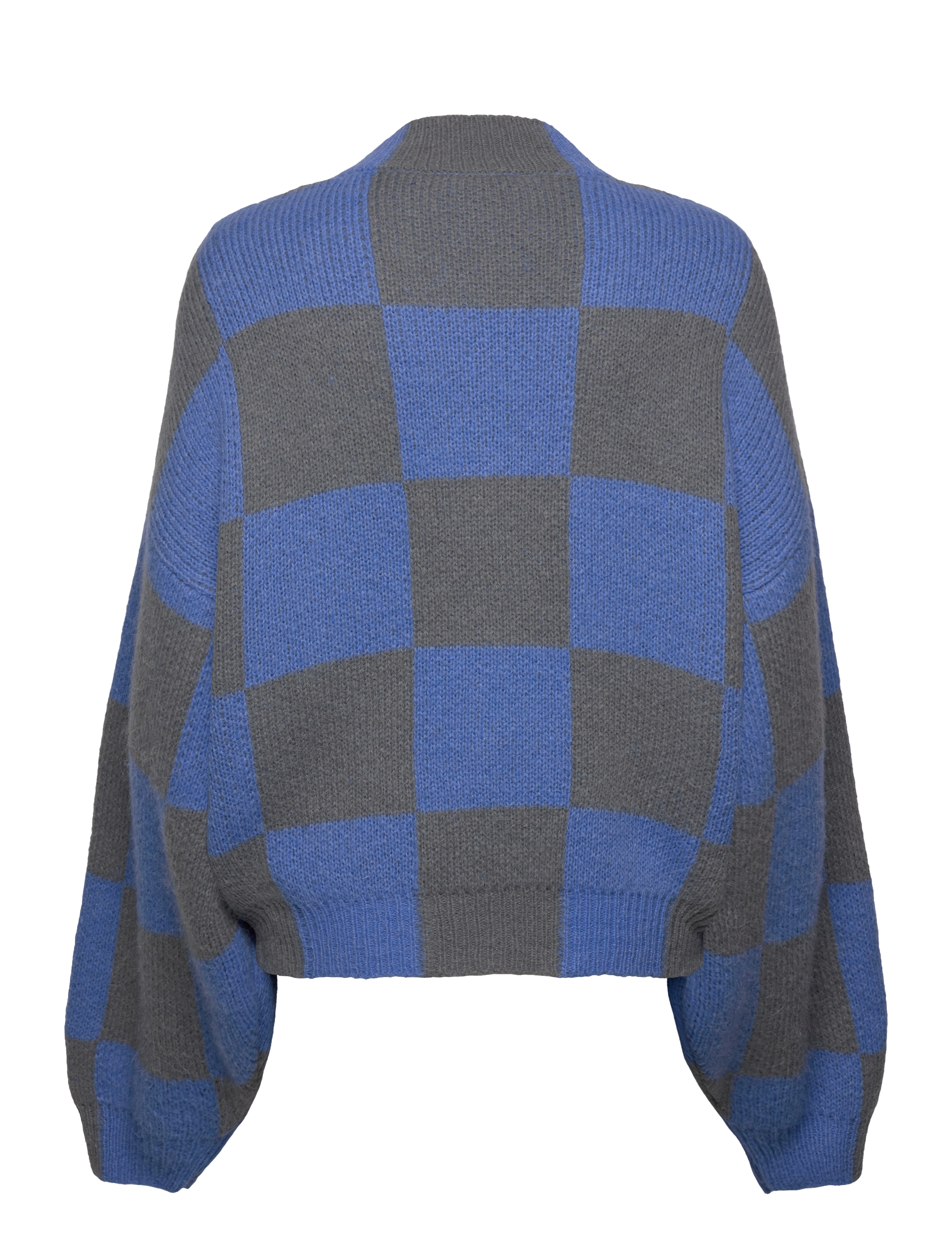 STINE GOYA - Adonis, 1948 Alpaca Knit - alaskan blue check - 2