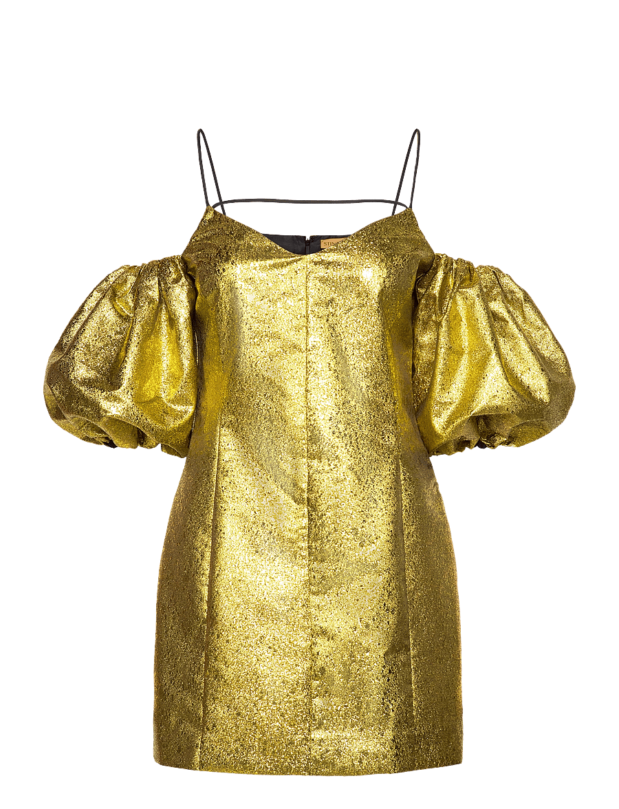 STINE GOYA - Brera, 1918 Organza Jacquard - festkjoler - luminescent gold - 1