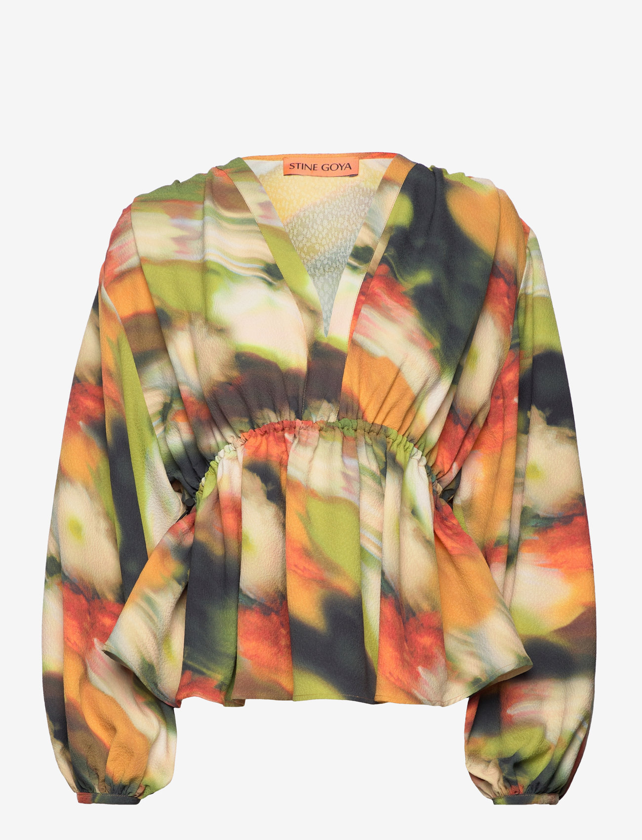 STINE GOYA - Toni, 1915 Structure Stretch - long-sleeved blouses - flowers in fast motion - 0