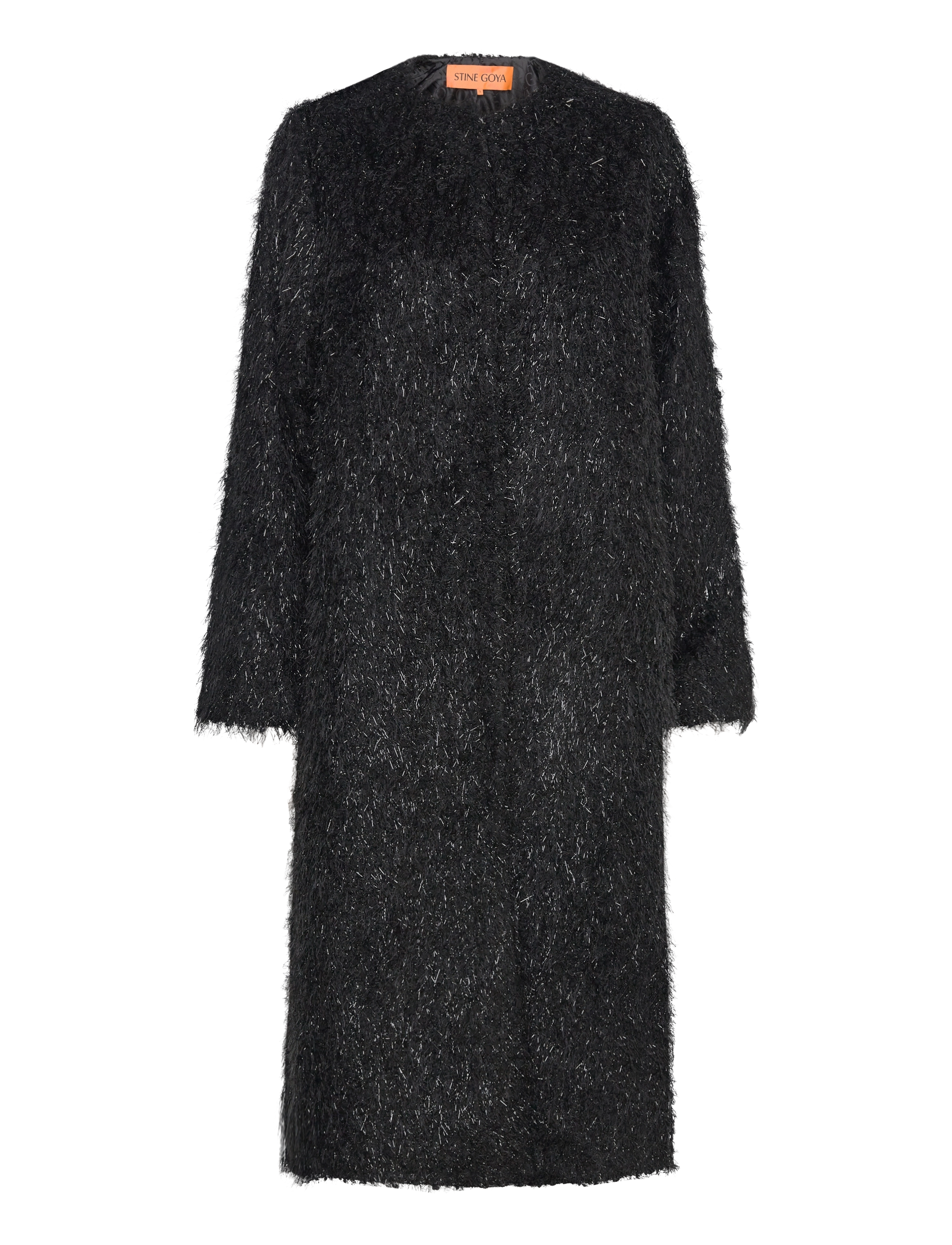 STINE GOYA Alec, 1982 Strick Fluffy Lurex Schwarz - XS - Damen
