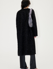 STINE GOYA - Alec, 1982 Knitted Fluffy Lurex - light coats - fluffy black - 3