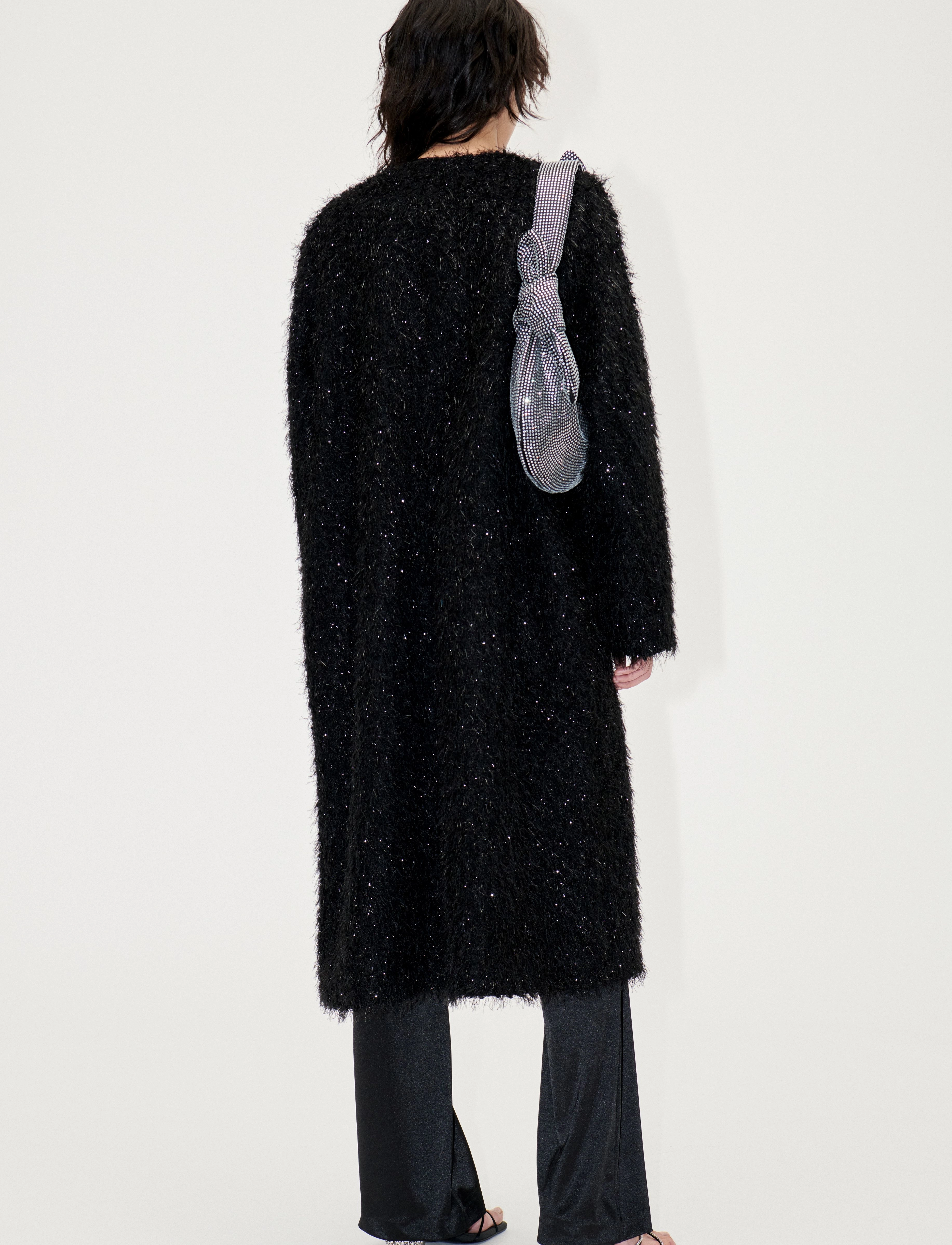 STINE GOYA - Alec, 1982 Knitted Fluffy Lurex - overtøj - fluffy black - 3