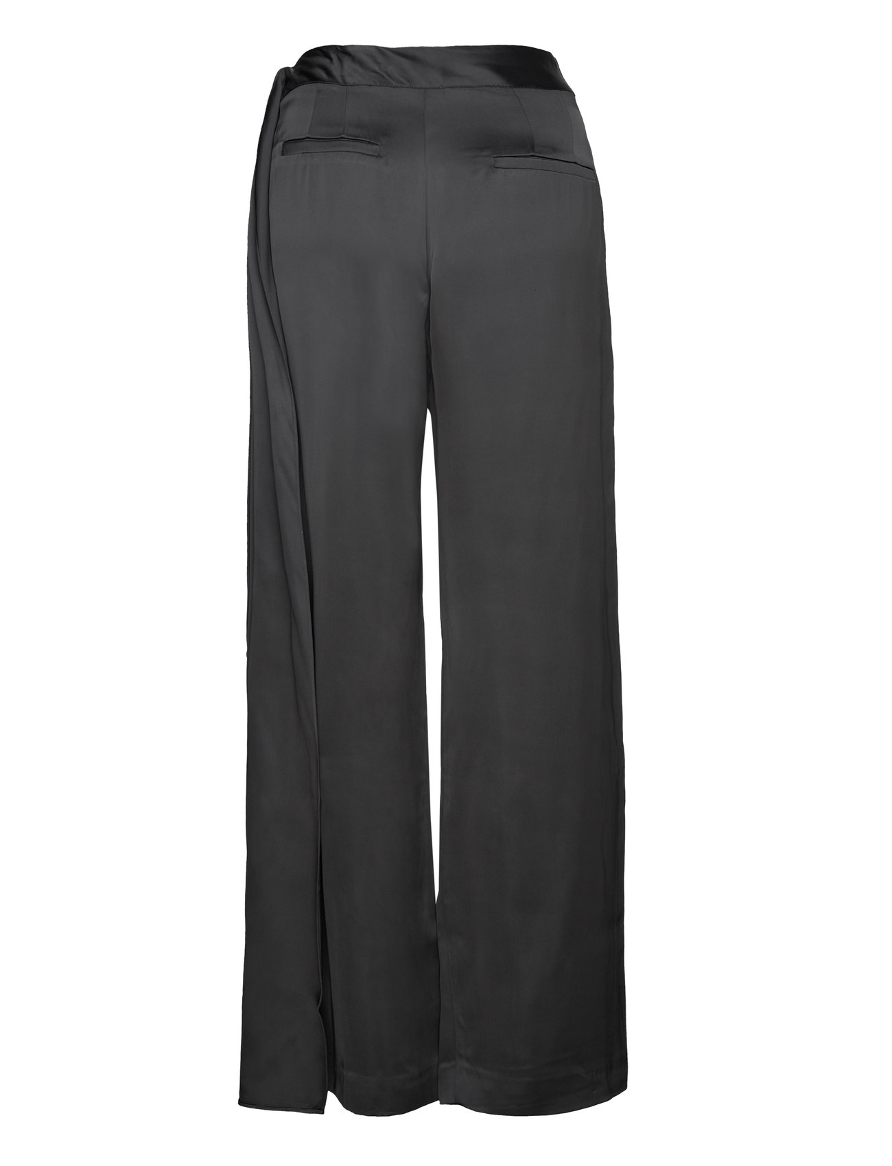 STINE GOYA - SGGracie, 2015 Heavy Satin - hosen mit weitem bein - jet black - 1