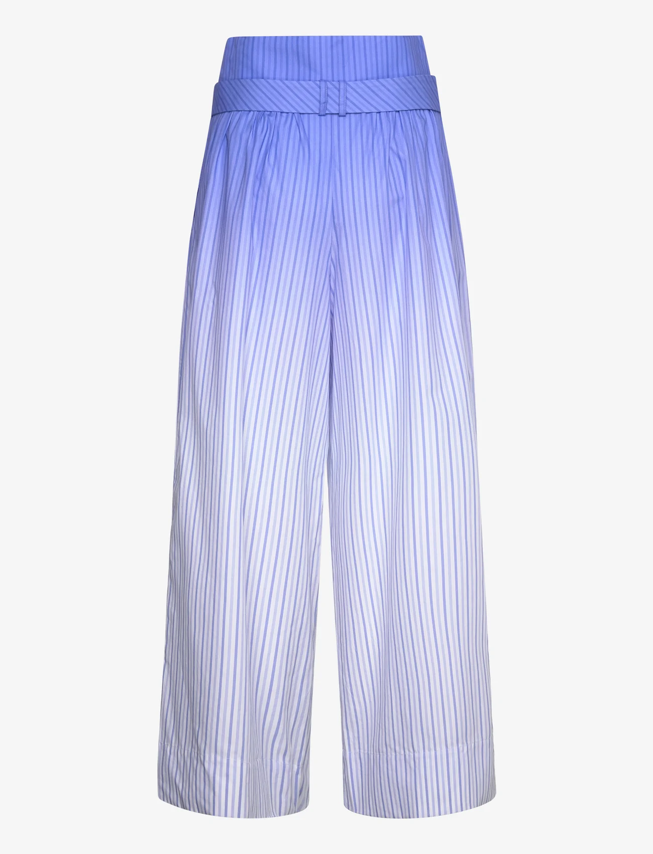 STINE GOYA - SGAsta, 2000 Printed Poplin - wide leg trousers - hue stripe - 1