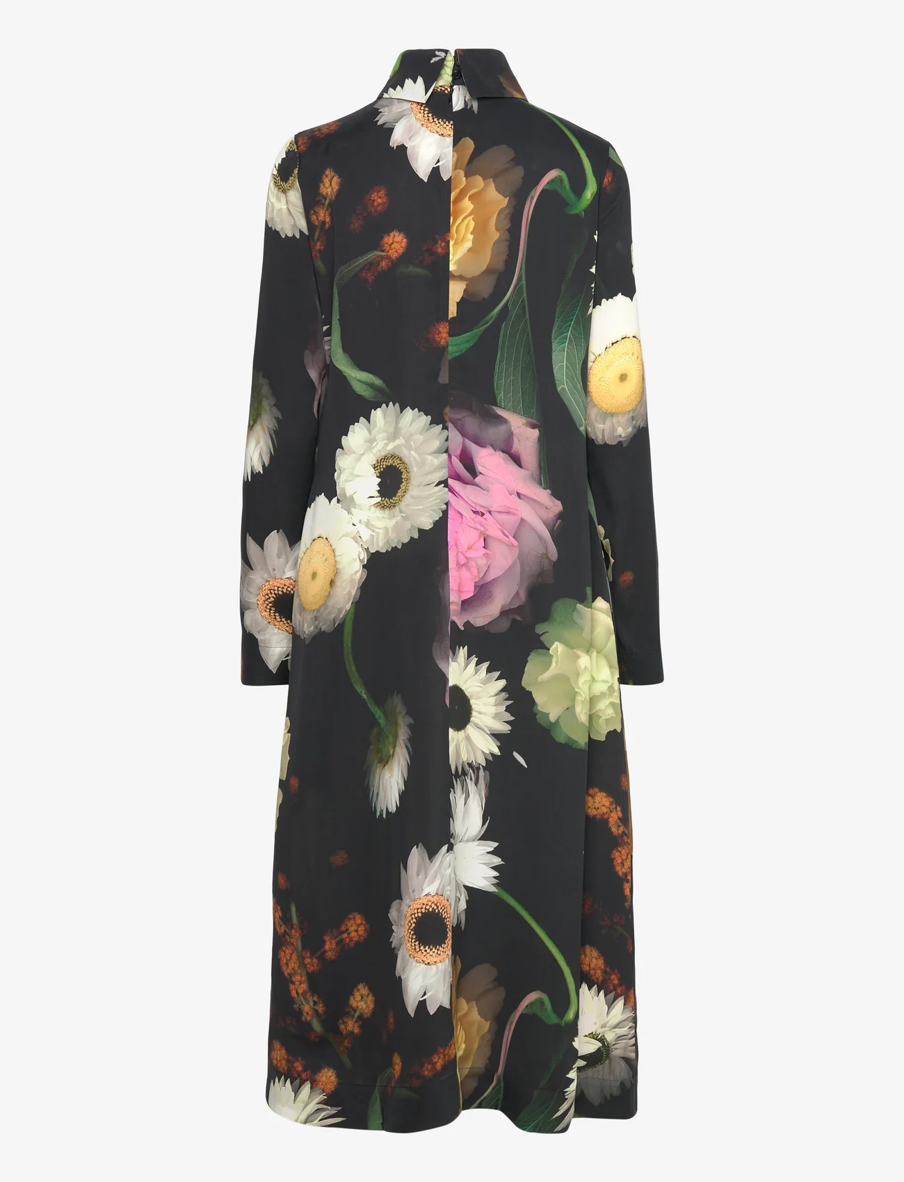 STINE GOYA - SGMille, 2017 Dry Viscose - midi kjoler - scanned foliage - 1