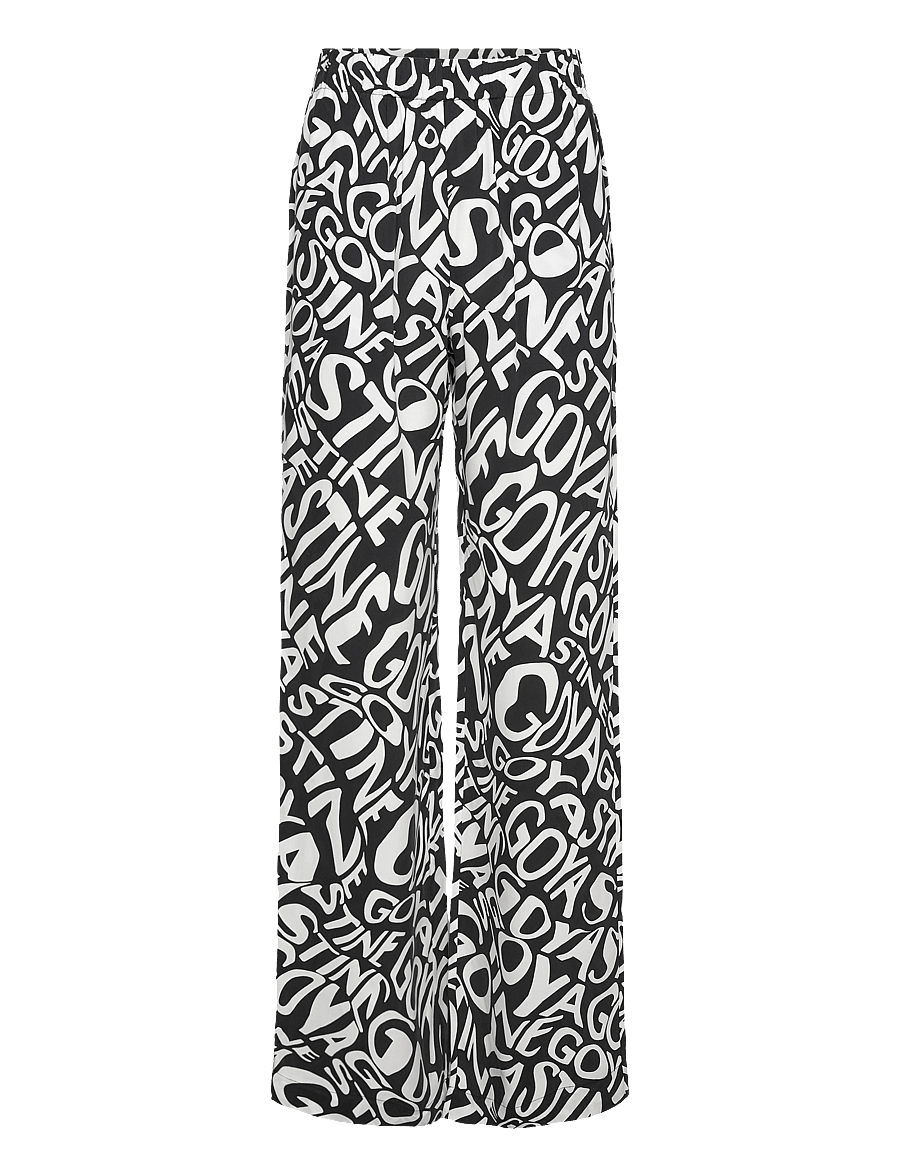 STINE GOYA - SGFatou, 2017 Dry Viscose - hosen mit weitem bein - liquified logo - 0