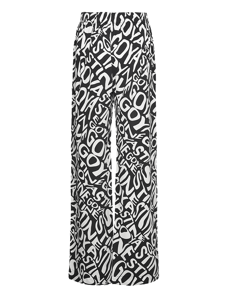 STINE GOYA - SGFatou, 2017 Dry Viscose - hosen mit weitem bein - liquified logo - 1